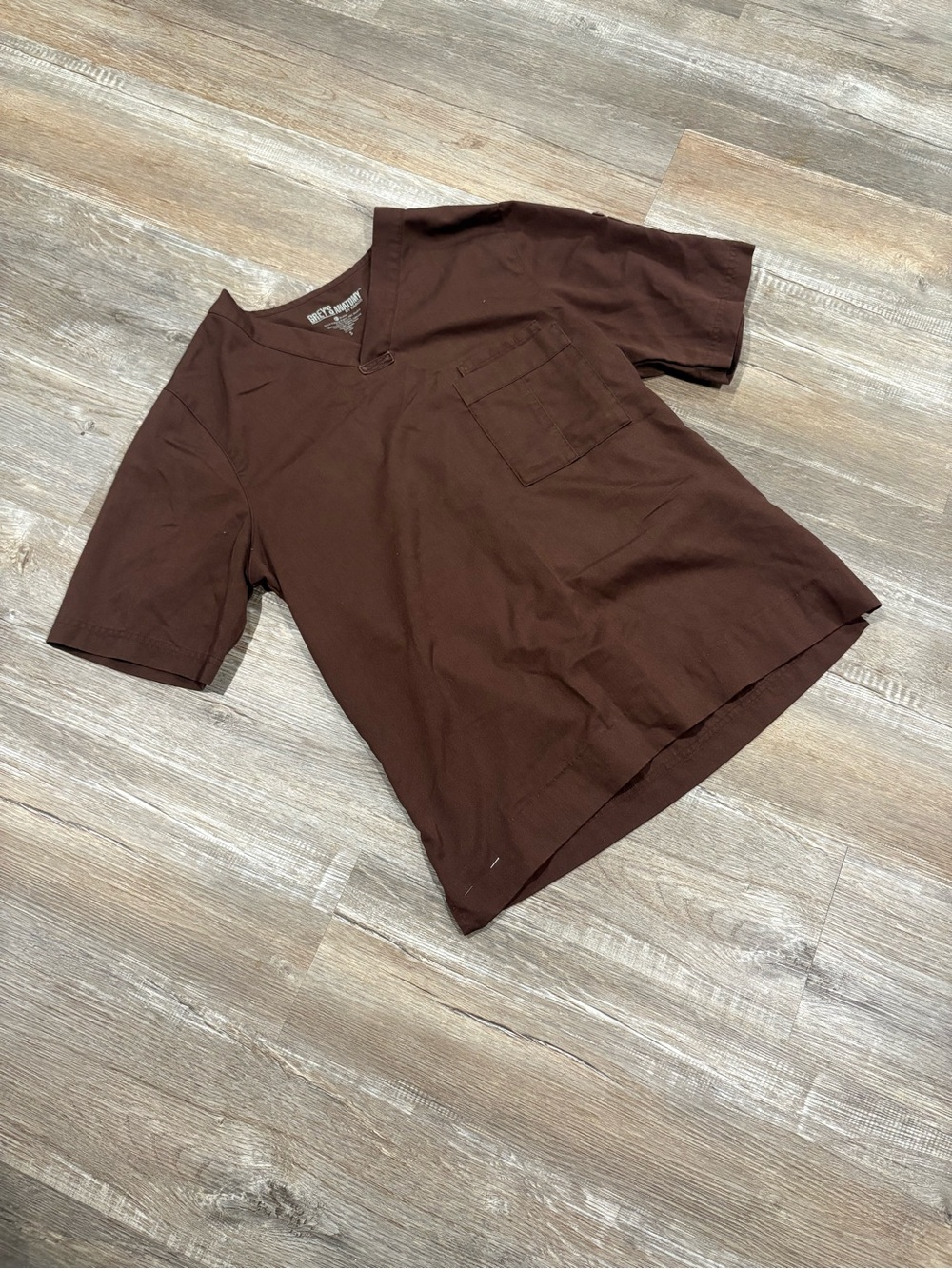 Barco Uniforms Grey's Anatomy Brown V-neck Scrub Top